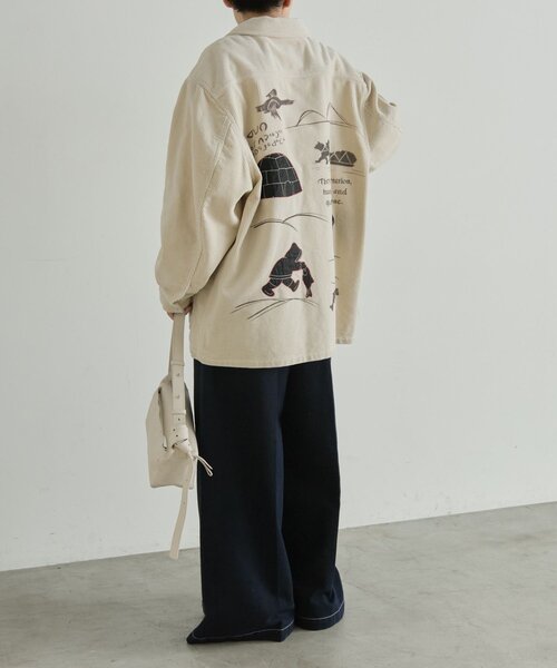 ear PAPILLONNER(イアパピヨネ)の「Kendai×SUM1 STYLE別注コーデュロイジャケット【SUM1 STYLE】(ブルゾン・レディース・ホワイト・FREE)」の13枚目の写真