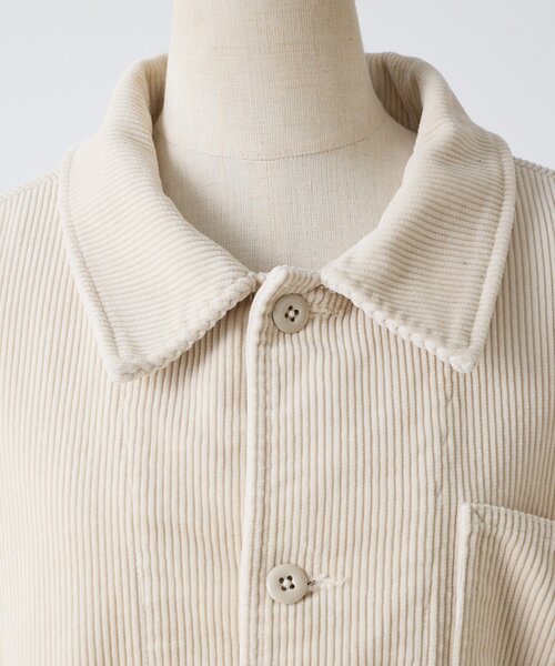 ear PAPILLONNER(イアパピヨネ)の「Kendai×SUM1 STYLE別注コーデュロイジャケット【SUM1 STYLE】(ブルゾン・レディース・ホワイト・FREE)」の16枚目の写真