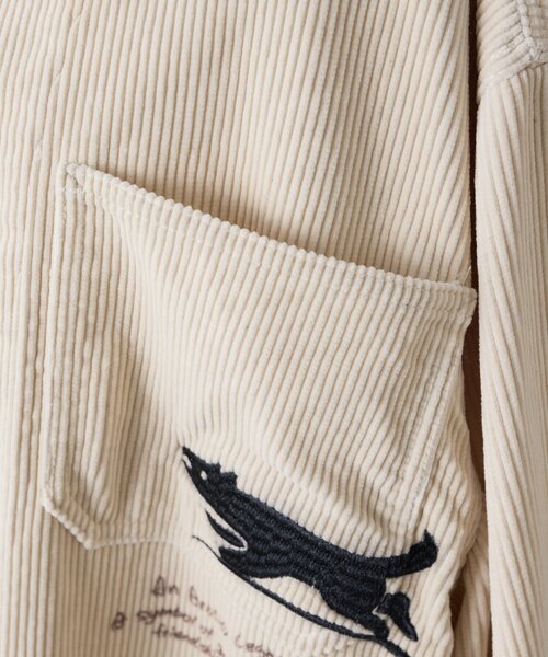 ear PAPILLONNER(イアパピヨネ)の「Kendai×SUM1 STYLE別注コーデュロイジャケット【SUM1 STYLE】(ブルゾン・レディース・ホワイト・FREE)」の18枚目の写真