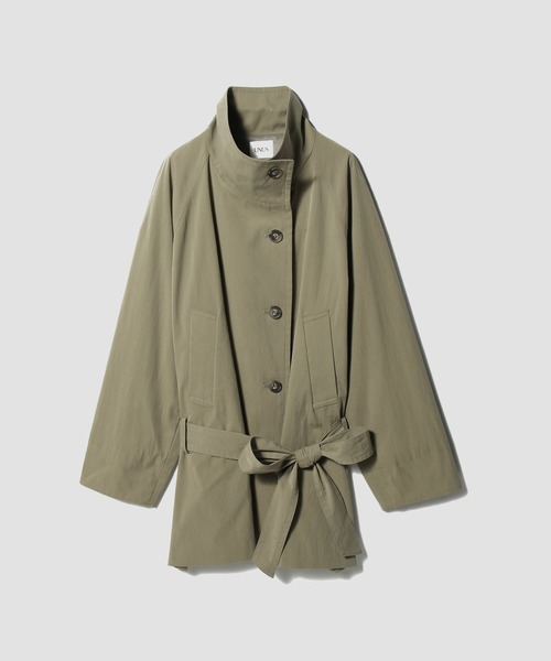 UNUS(ユナス)の「UNUS / Stand Collar Short Trench Coat(トレンチコート・レディース・ベージュ・38/36)」の2枚目の写真