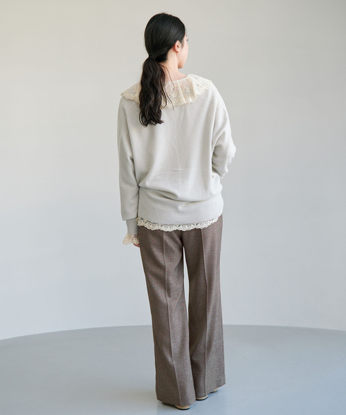 IENA(イエナ)の「ツイードイージースラックスパンツ(その他パンツ・レディース・ブラウン/ブラック系その他・40/34/38/36)」の16枚目の写真