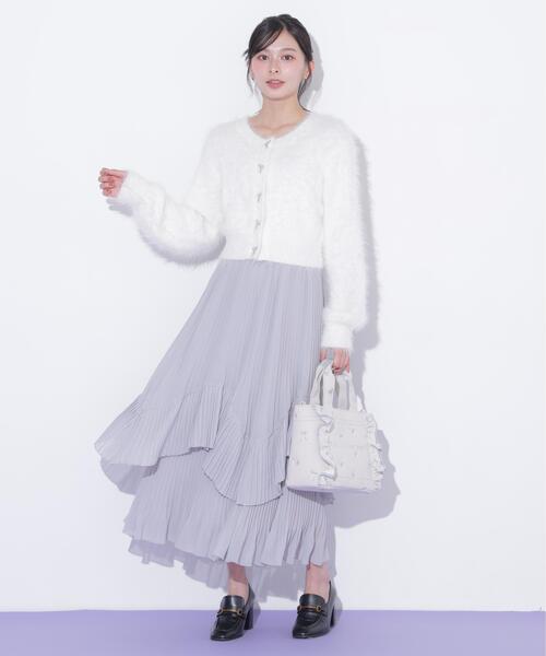 JILL by JILL STUART(ジルバイジルスチュアート)の「リボン刺繍フリルトートバッグ(トートバッグ・レディース・ブルー/ピンク・FREE)」の10枚目の写真