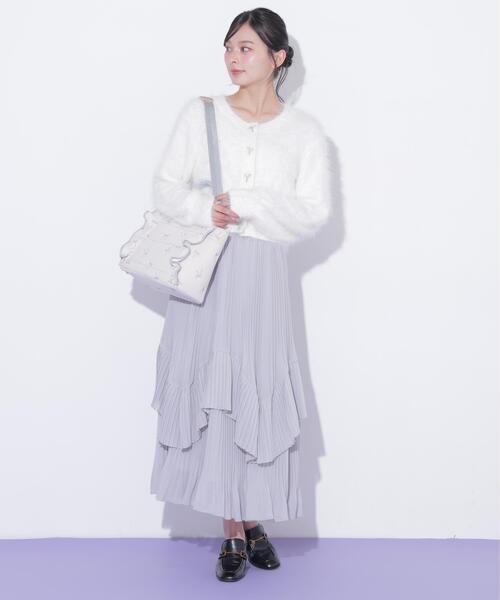 JILL by JILL STUART(ジルバイジルスチュアート)の「リボン刺繍フリルトートバッグ(トートバッグ・レディース・ブルー/ピンク・FREE)」の11枚目の写真