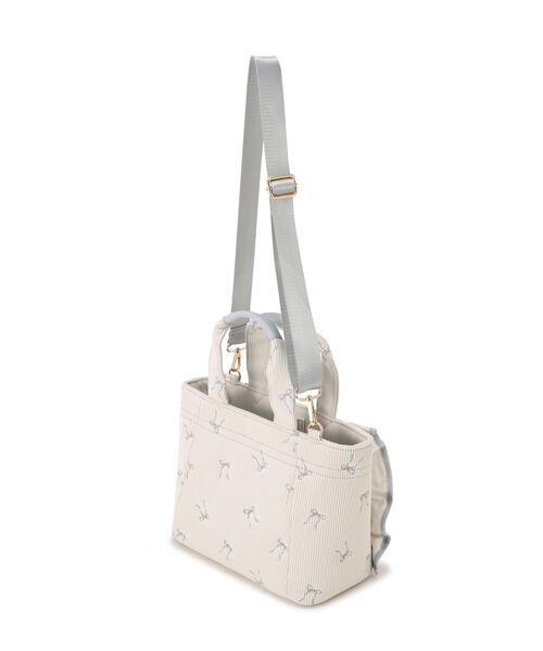 JILL by JILL STUART(ジルバイジルスチュアート)の「リボン刺繍フリルトートバッグ(トートバッグ・レディース・ブルー/ピンク・FREE)」の13枚目の写真