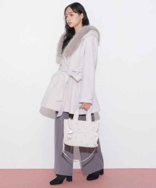 JILL by JILL STUART(ジルバイジルスチュアート)の「リボン刺繍フリルトートバッグ(トートバッグ・レディース・ブルー/ピンク・FREE)」の22枚目の写真