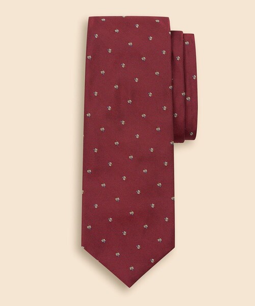 BROOKS BROTHERS(ブルックスブラザーズ)の「シルク スクエアドットモチーフ ジャカードタイ(ネクタイ・メンズ・グリーン/レッド/ネイビー・ONE SIZE)」の3枚目の写真
