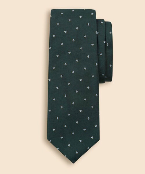 BROOKS BROTHERS(ブルックスブラザーズ)の「シルク スクエアドットモチーフ ジャカードタイ(ネクタイ・メンズ・グリーン/レッド/ネイビー・ONE SIZE)」の2枚目の写真