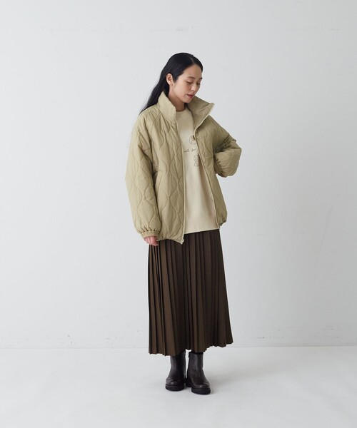 conges payes ADIEU TRISTESSE(コンジェ ペイエ アデュートリステス)の「中綿リバーシブルブルゾン(ブルゾン・レディース・チャコールグレー/ベージュ・38)」の17枚目の写真