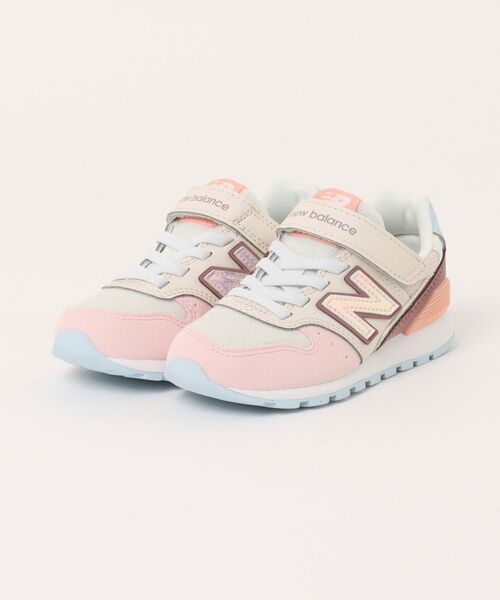 NEW BALANCE(ニューバランス)の「NEW BALANCE ニューバランス 17-24 Y996 44B(M) Y996 Y996 44B ABC-MART限定 PINK/BROWN(44B)(スニーカー・キッズ・ピンク・17/18/19/20/21/22.0cm/23.0cm/24.0cm)」の1枚目の写真