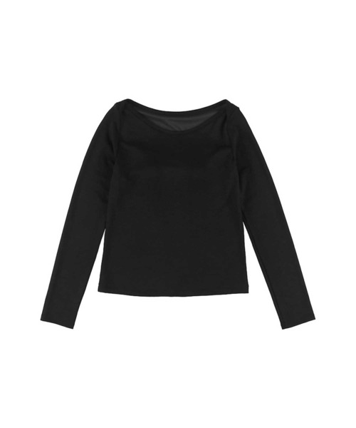 OUR WACOAL(アワワコール)の「カップ付きボートネックトップス(Tシャツ/カットソー・レディース・ブラウン/アイボリー/ブラック/グレー・L/M)」の3枚目の写真
