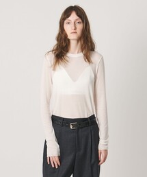 ＜AEWEN MATOPH＞シアー クルーネック カットソー