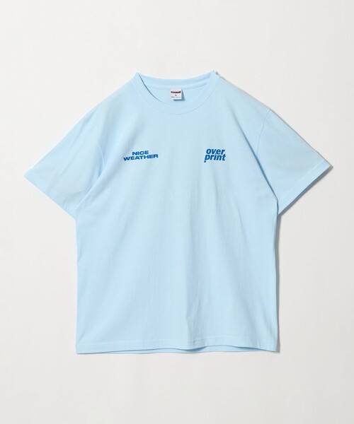 NICE WEATHER(ナイスウェザー)の「【別注】<over print × なえなの>プリント Tシャツ/COTOH(Tシャツ/カットソー・レディース・ブラック/ライトブルー/ホワイト・L/M/S)」の12枚目の写真