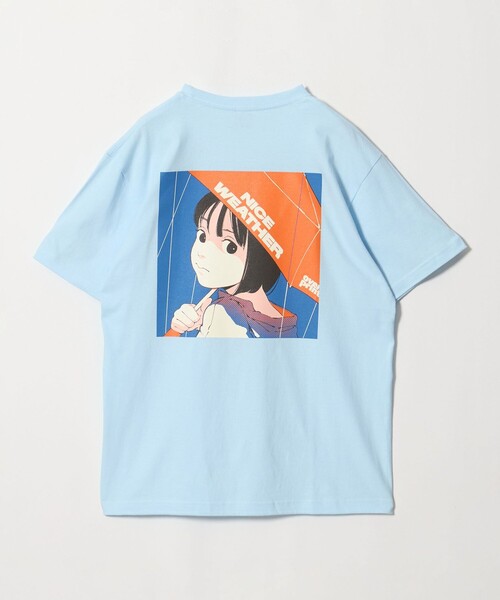 NICE WEATHER(ナイスウェザー)の「【別注】<over print × なえなの>プリント Tシャツ/COTOH(Tシャツ/カットソー・レディース・ブラック/ライトブルー/ホワイト・L/M/S)」の13枚目の写真