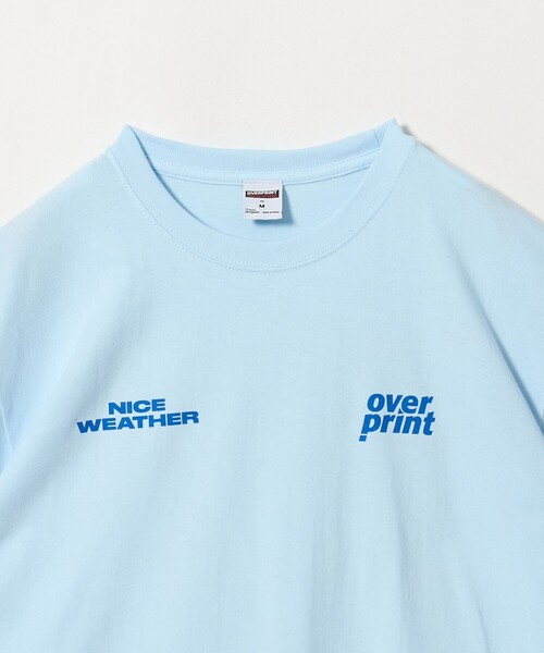 NICE WEATHER(ナイスウェザー)の「【別注】<over print × なえなの>プリント Tシャツ/COTOH(Tシャツ/カットソー・レディース・ブラック/ライトブルー/ホワイト・L/M/S)」の14枚目の写真