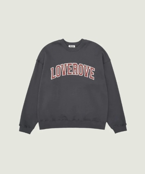 GRVRGROVE(グローブ)の「LOVEROVE SWEATSHIRT(スウェット・レディース・グレー/ブラウン/ブラック/チャコール・フリー)」の3枚目の写真
