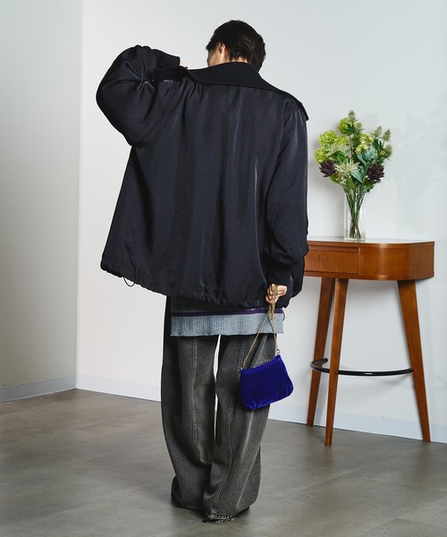 ROSE BUD(ローズバッド)の「(CREOLME)BIG COLLAR PADDED COAT(ステンカラーコート・レディース・ブラック/ブラウン・S/M)」の13枚目の写真
