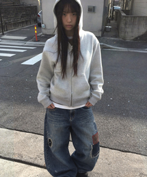 Repaired Denim Pants(BLUE)