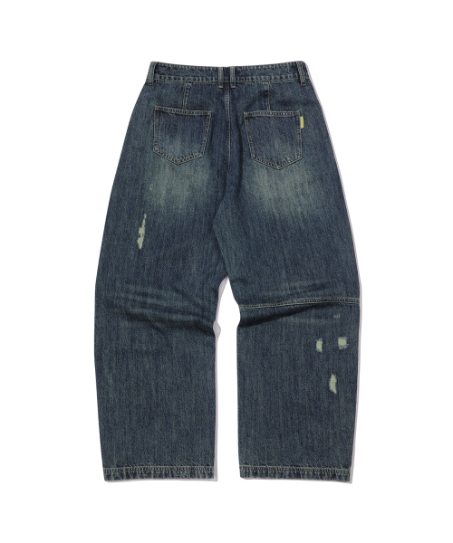 MAINBOOTH(メインブース)の「Repaired Denim Pants(BLUE)(デニムパンツ・レディース・その他・S-M/LARGE/3)」の7枚目の写真