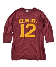 【USED】80's Champion "U.S.C.12" フットボール Tシャツ USA製