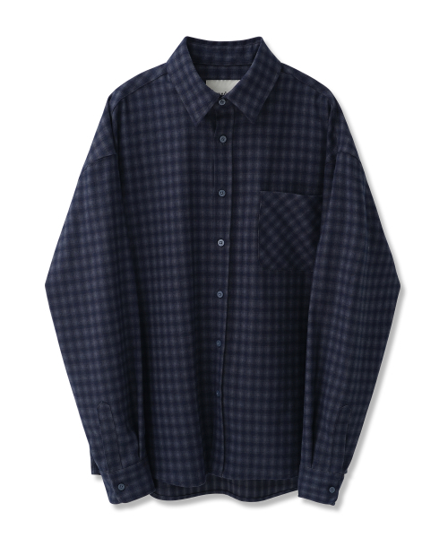 AVANDRESS(アバンドレス )の「ヒールチェックシャツ_4COL(シャツ/ブラウス・レディース・チャコールグレー/ネイビー/バーガンディー/ダークベージュ・MEDIUM/LARGE/X-LARGE)」の9枚目の写真