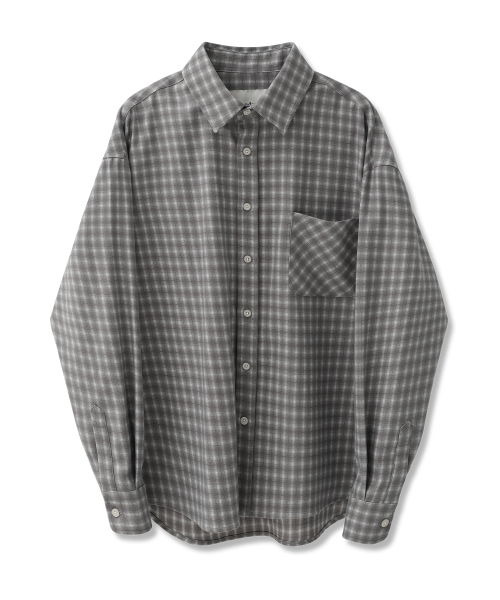 AVANDRESS(アバンドレス )の「ヒールチェックシャツ_4COL(シャツ/ブラウス・レディース・チャコールグレー/ネイビー/バーガンディー/ダークベージュ・MEDIUM/LARGE/X-LARGE)」の12枚目の写真