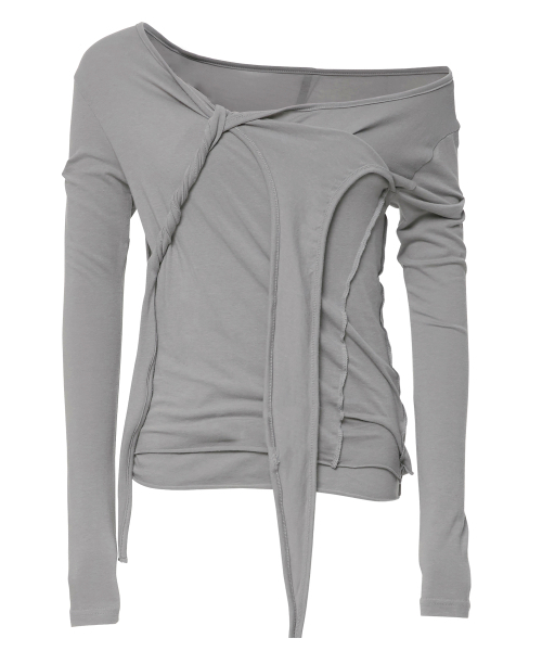 FLAREUP（フレアアップ）の「3レイヤードブレイドスリーブ (FL-184_Gray)（Tシャツ/カットソー・レディース・グレー・OS）」の6枚目の写真