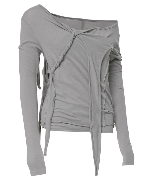 FLAREUP（フレアアップ）の「3レイヤードブレイドスリーブ (FL-184_Gray)（Tシャツ/カットソー・レディース・グレー・OS）」の7枚目の写真