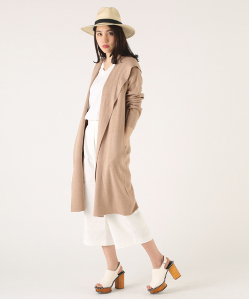MOUSSY(マウジー)の「HOODIE CDK(カーディガン/ボレロ・レディース・トップグレー/ブラック/ベージュ・FREE)」の3枚目の写真