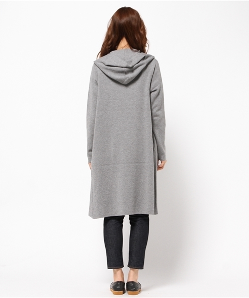 MOUSSY(マウジー)の「HOODIE CDK(カーディガン/ボレロ・レディース・トップグレー/ブラック/ベージュ・FREE)」の12枚目の写真