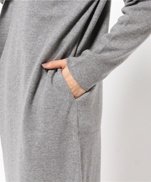 MOUSSY(マウジー)の「HOODIE CDK(カーディガン/ボレロ・レディース・トップグレー/ブラック/ベージュ・FREE)」の5枚目の写真