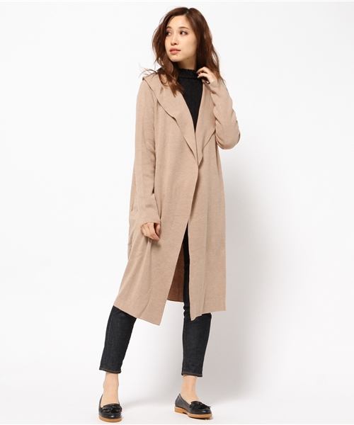MOUSSY(マウジー)の「HOODIE CDK(カーディガン/ボレロ・レディース・トップグレー/ブラック/ベージュ・FREE)」の15枚目の写真