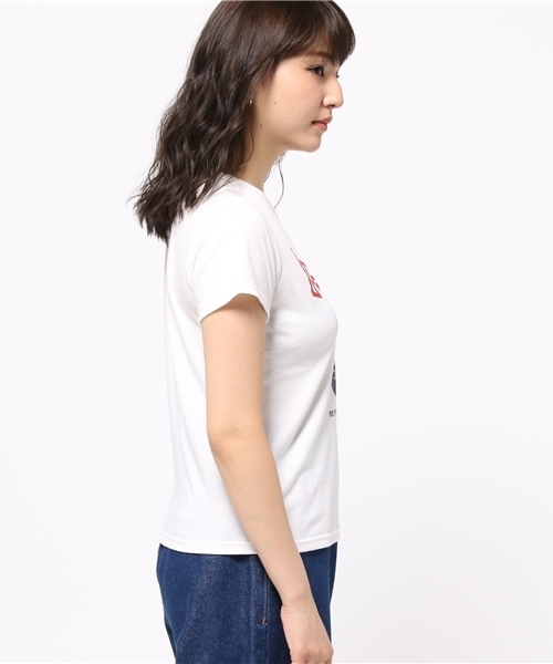 MOUSSY（マウジー）の「JESUS TSJ（Tシャツ/カットソー・レディース・ホワイト/ブラック・FREE）」の11枚目の写真