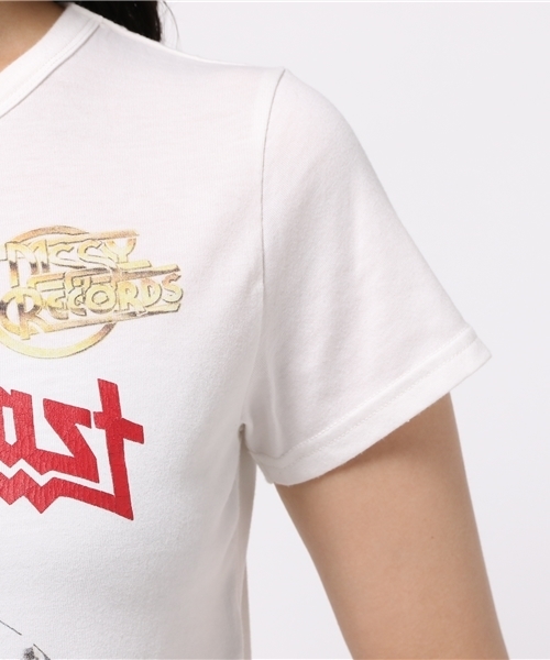 MOUSSY（マウジー）の「JESUS TSJ（Tシャツ/カットソー・レディース・ホワイト/ブラック・FREE）」の6枚目の写真