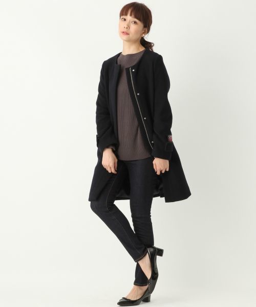 A part by（アパートバイ）の「デニムスリムパンツ 730023 （デニムパンツ・レディース・ブルー/ブラック/ネイビー・SMALL/LARGE/MEDIUM）」の6枚目の写真