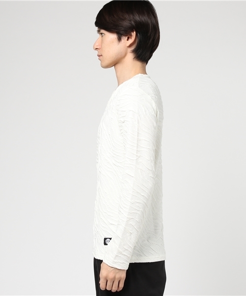 VENCEEXCHANGE(ヴァンスエクスチェンジ)の「フクレジャカード長袖T (Tシャツ/カットソー・メンズ・ブラック/ホワイト/ボルドー/ネイビー/グレー・LARGE/MEDIUM)」の6枚目の写真