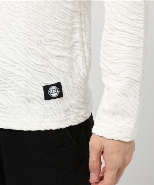 VENCEEXCHANGE(ヴァンスエクスチェンジ)の「フクレジャカード長袖T (Tシャツ/カットソー・メンズ・ブラック/ホワイト/ボルドー/ネイビー/グレー・LARGE/MEDIUM)」の9枚目の写真