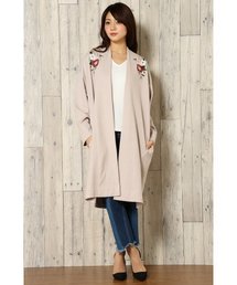 VENCEEXCHANGE | 刺繍ダブルフェイスガウン               (カーディガン/ボレロ)