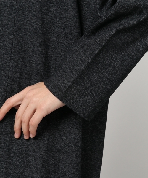 VENCEEXCHANGE（ヴァンスエクスチェンジ）の「刺繍ダブルフェイスガウン               （カーディガン/ボレロ・レディース・ブラック/ネイビー/グレー/ピンク・MEDIUM）」の9枚目の写真