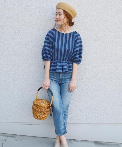 Khaju(カージュ)の「Khaju:2WAYカシュクールブラウス②◇(シャツ/ブラウス・レディース・ブラック/ライトブルー/ホワイト/ネイビー・ONE SIZE)」の8枚目の写真