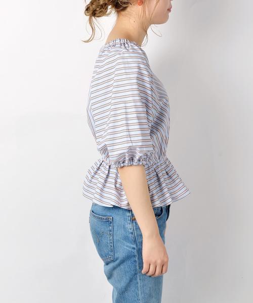 Khaju(カージュ)の「Khaju:2WAYカシュクールブラウス②◇(シャツ/ブラウス・レディース・ブラック/ライトブルー/ホワイト/ネイビー・ONE SIZE)」の10枚目の写真