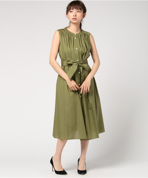 SHIPS for women | PrimaryNavyLabel:コットンポプリンワンピース(カーキ)(ワンピース)