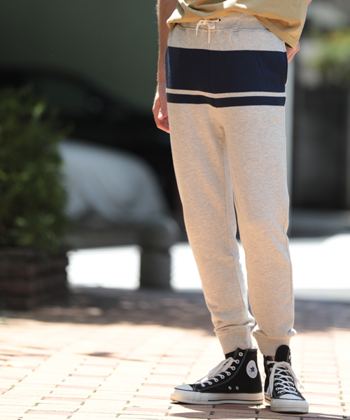 grn（ジーアールエヌ）の「【grn/ジーアールエヌ】ラインスウェットパンツ（その他パンツ・メンズ・杢グレー/オートミール/ネイビー・LARGE/MEDIUM）」の12枚目の写真