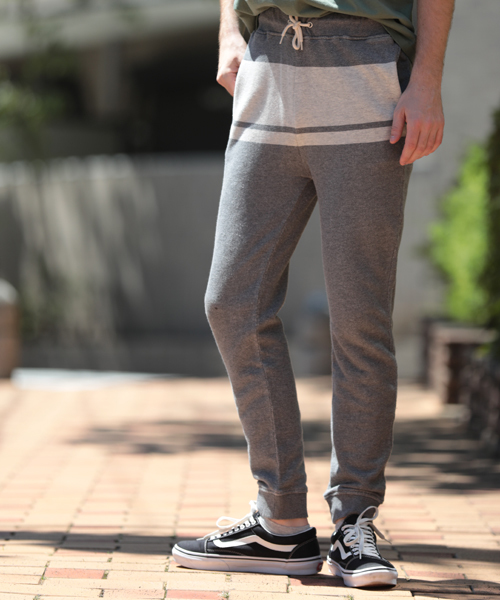 grn（ジーアールエヌ）の「【grn/ジーアールエヌ】ラインスウェットパンツ（その他パンツ・メンズ・杢グレー/オートミール/ネイビー・LARGE/MEDIUM）」の17枚目の写真