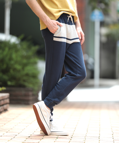 grn（ジーアールエヌ）の「【grn/ジーアールエヌ】ラインスウェットパンツ（その他パンツ・メンズ・杢グレー/オートミール/ネイビー・LARGE/MEDIUM）」の18枚目の写真