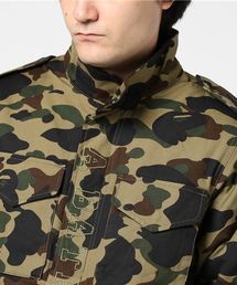 エイプ トライバルカモ M65 ジャケット 中古・古着通販】A BATHING APE M-65 カモダウンフィールド