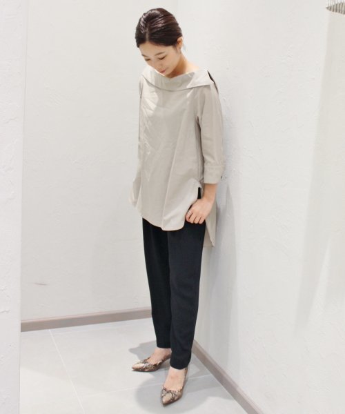 plage（プラージュ）の「サイドカラーボートネックブラウス◇（シャツ 