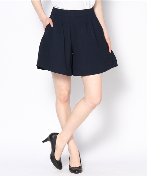 earth music&ecology(アースミュージックアンドエコロジー)の「●steady 6月号 掲載●バックリボンキュロット/ショートパンツ(カーゴパンツ・レディース・キャメル/イエロー/ネイビー/ピンク・MEDIUM/SMALL)」の2枚目の写真