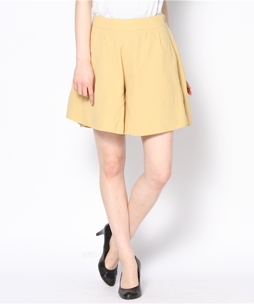 earth music&ecology(アースミュージックアンドエコロジー)の「●steady 6月号 掲載●バックリボンキュロット/ショートパンツ(カーゴパンツ・レディース・キャメル/イエロー/ネイビー/ピンク・MEDIUM/SMALL)」の3枚目の写真