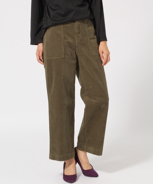 GLOBAL WORK（グローバルワーク）の「コーデュロイベイカーパンツ/773216（その他パンツ・レディース・ブラック/ベージュ/カーキ・SMALL/LARGE/MEDIUM）」の3枚目の写真