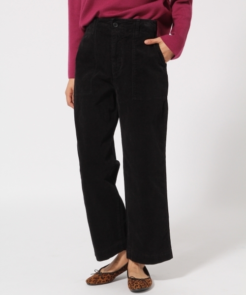 GLOBAL WORK（グローバルワーク）の「コーデュロイベイカーパンツ/773216（その他パンツ・レディース・ブラック/ベージュ/カーキ・SMALL/LARGE/MEDIUM）」の2枚目の写真